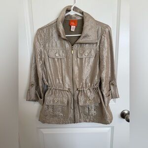 Hearts of Palm Gold Jacket Size 8 Petite